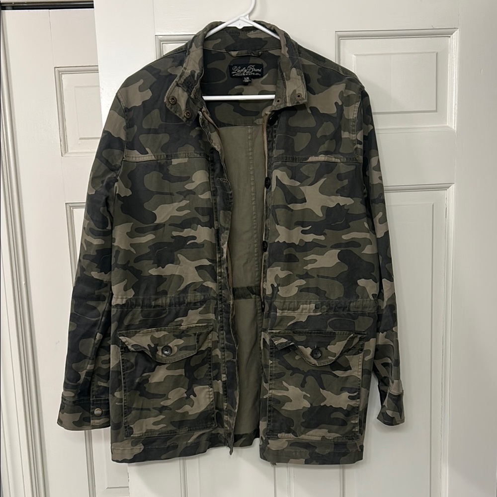 Lucky Brand Camouflage Military style Jacket Women’s large